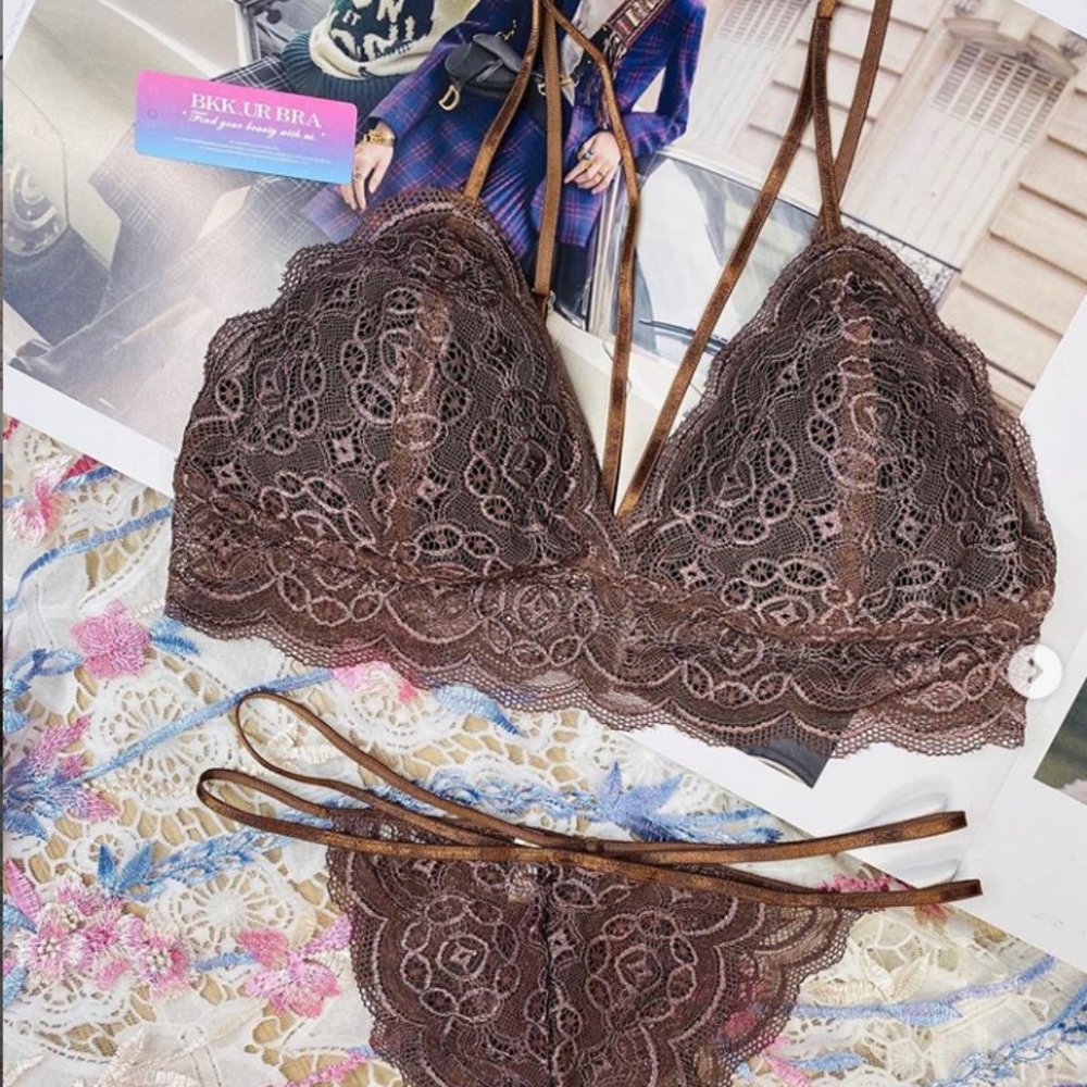 Limited Handmade Lace Bralette Set from Thailand
